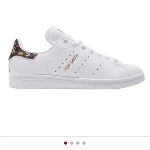 Adidas Stan Smith W White with Floral Detail